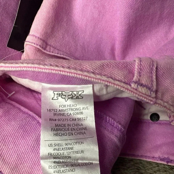 Fox Women's Outshine Cutoff Shorts Stretch Neon Lilac MSRP $49.50 Ne - Picture 7 of 16